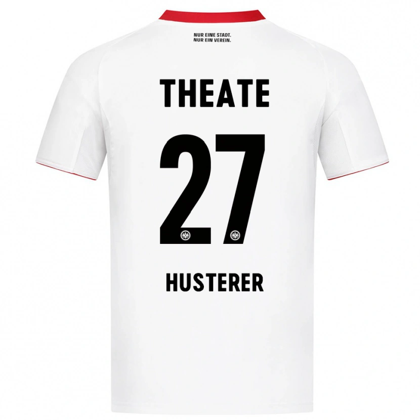 Danxen Homme Maillot Lean Husterer #27 Blanc Rouge Tenues Extérieur 2025/26 T-Shirt