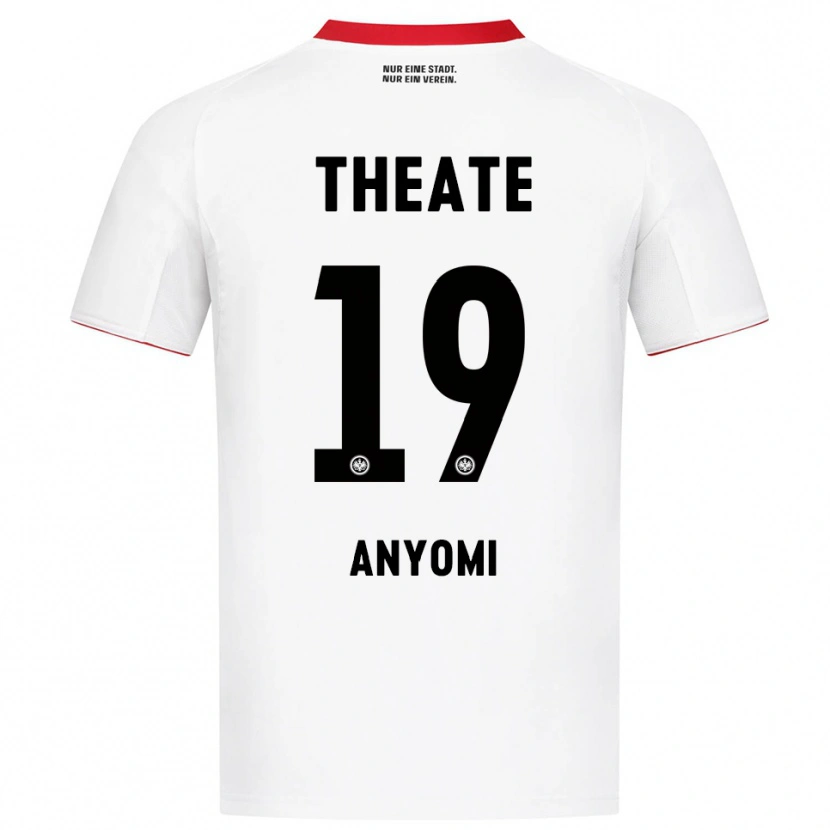 Danxen Homme Maillot Nicole Anyomi #19 Blanc Rouge Tenues Extérieur 2025/26 T-Shirt