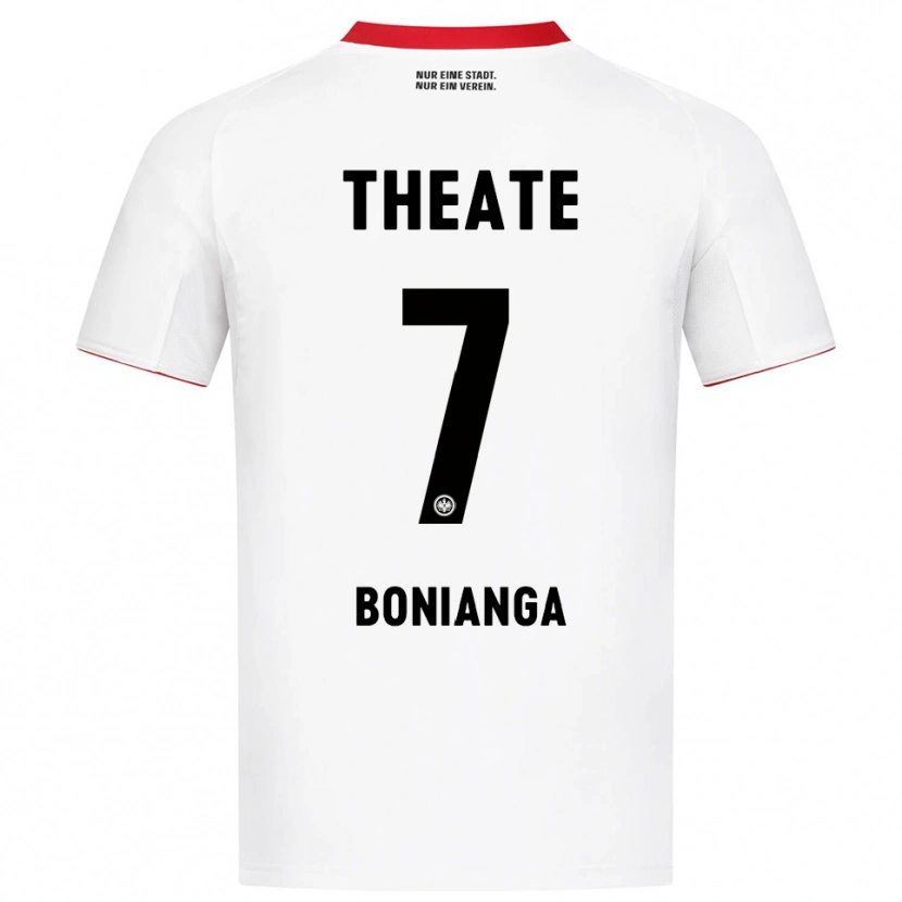 Danxen Homme Maillot Phinees Bonianga #7 Blanc Rouge Tenues Extérieur 2025/26 T-Shirt