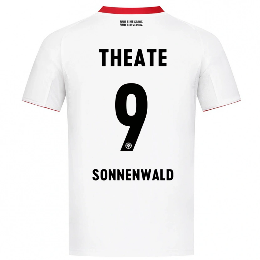 Danxen Homme Maillot Lukas Sonnenwald #9 Blanc Rouge Tenues Extérieur 2025/26 T-Shirt
