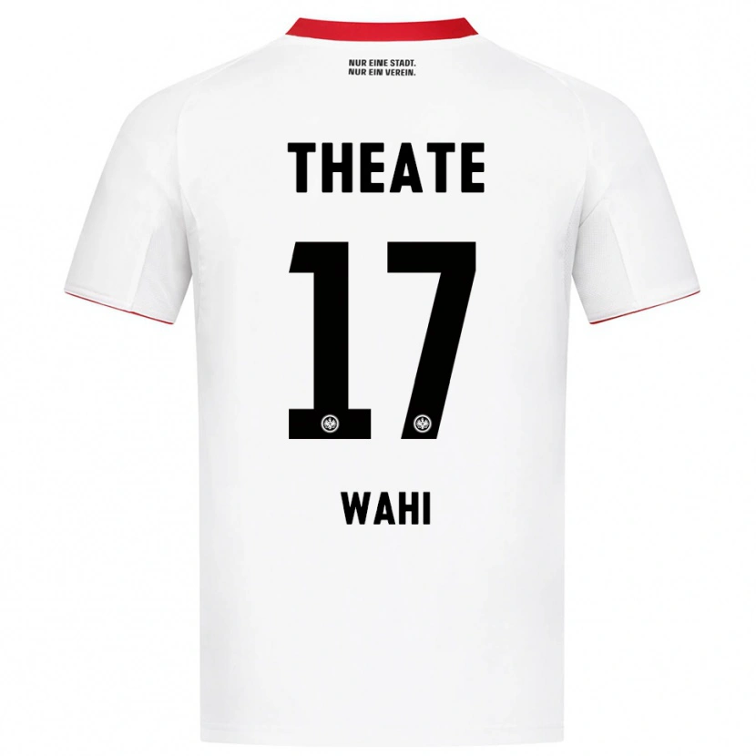 Danxen Homme Maillot Elye Wahi #17 Blanc Rouge Tenues Extérieur 2025/26 T-Shirt