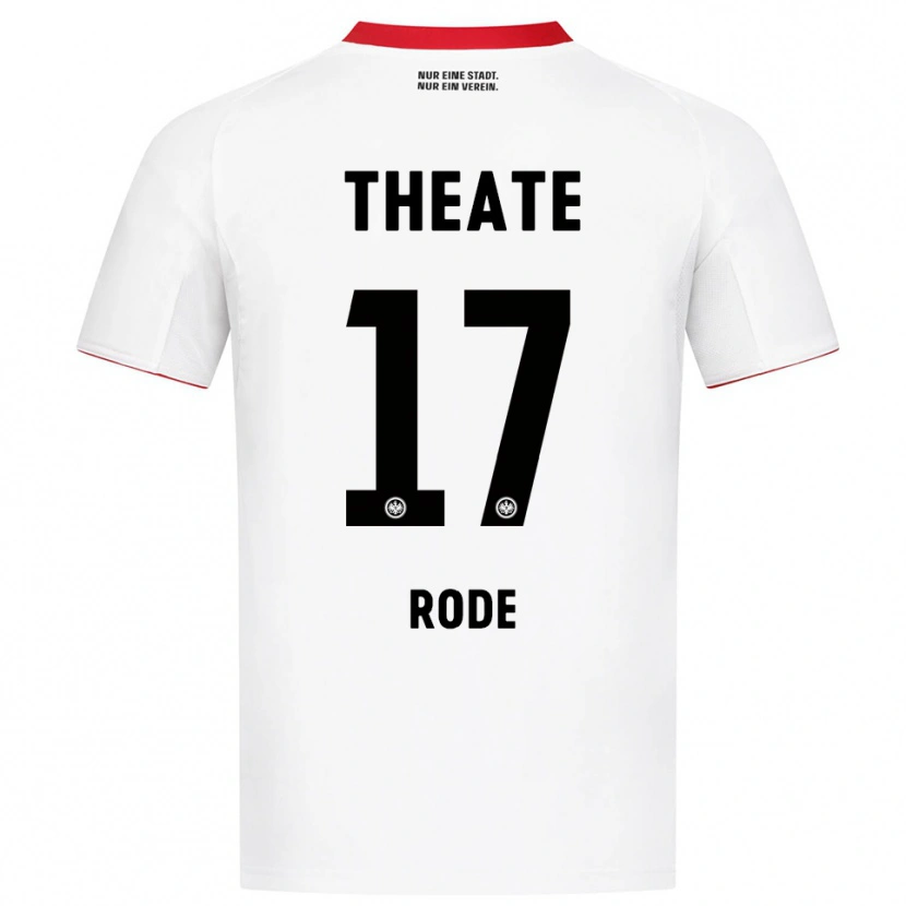 Danxen Homme Maillot Sebastian Rode #17 Blanc Rouge Tenues Extérieur 2025/26 T-Shirt