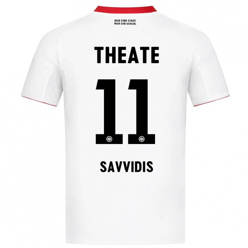Danxen Homme Maillot Rafail Savvidis #11 Blanc Rouge Tenues Extérieur 2025/26 T-Shirt