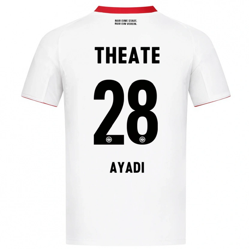 Danxen Homme Maillot Akram Ayadi #28 Blanc Rouge Tenues Extérieur 2025/26 T-Shirt