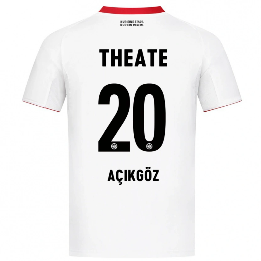 Danxen Homme Maillot Ilayda Açıkgöz #20 Blanc Rouge Tenues Extérieur 2025/26 T-Shirt