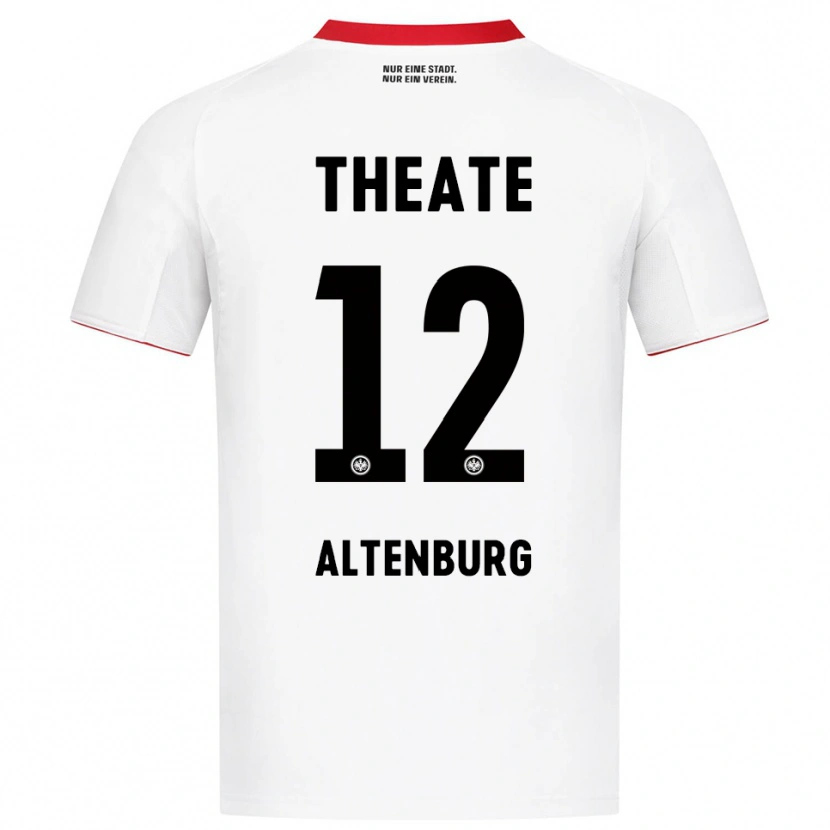Danxen Homme Maillot Lina Altenburg #12 Blanc Rouge Tenues Extérieur 2025/26 T-Shirt