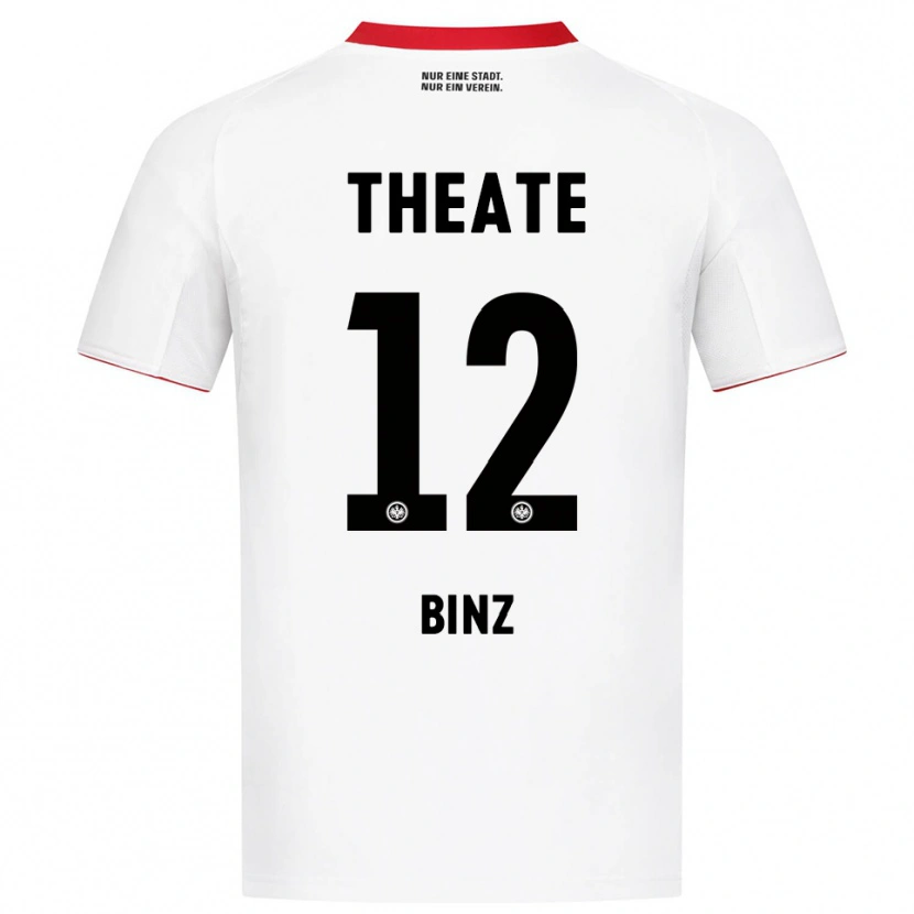 Danxen Homme Maillot Sam Binz #12 Blanc Rouge Tenues Extérieur 2025/26 T-Shirt