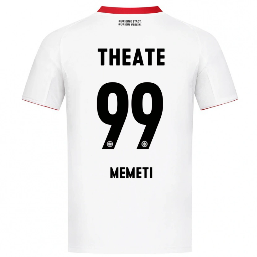 Danxen Homme Maillot Ereleta Memeti #99 Blanc Rouge Tenues Extérieur 2025/26 T-Shirt