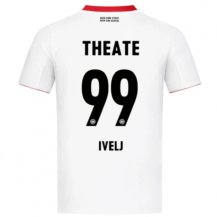 Danxen Homme Maillot Noemi Ivelj #99 Blanc Rouge Tenues Extérieur 2025/26 T-Shirt