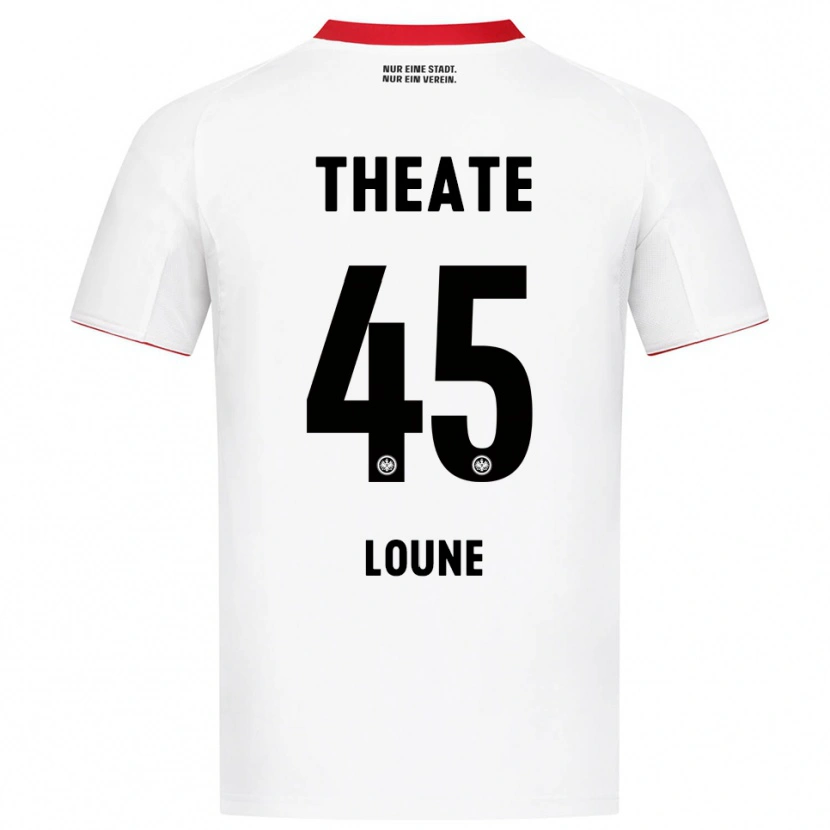 Danxen Homme Maillot Mehdi Loune #45 Blanc Rouge Tenues Extérieur 2025/26 T-Shirt
