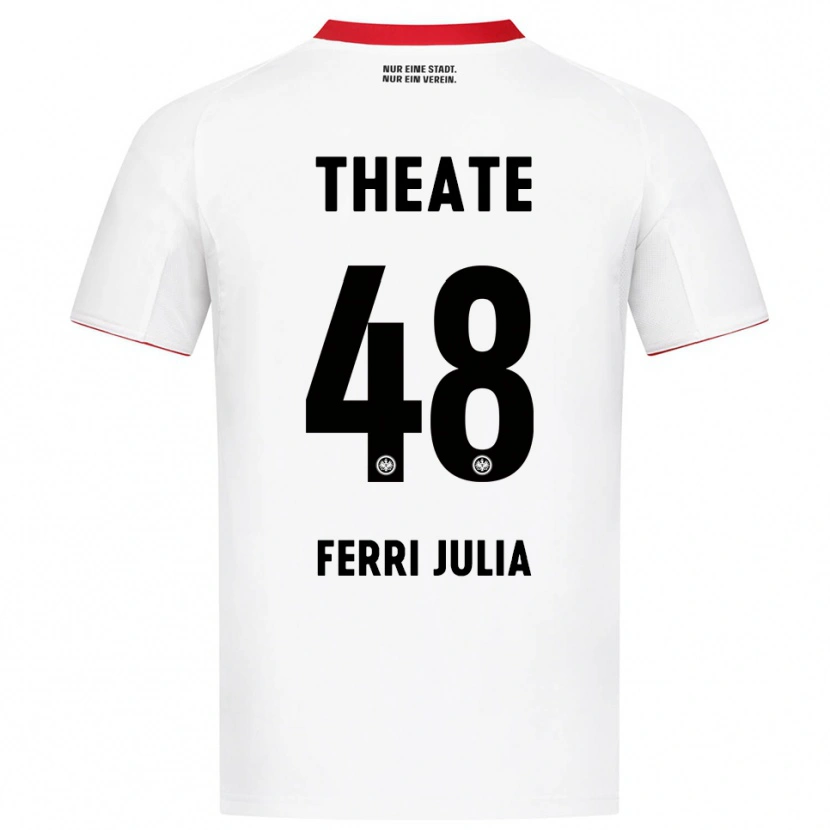 Danxen Homme Maillot Nacho Ferri #48 Blanc Rouge Tenues Extérieur 2025/26 T-Shirt