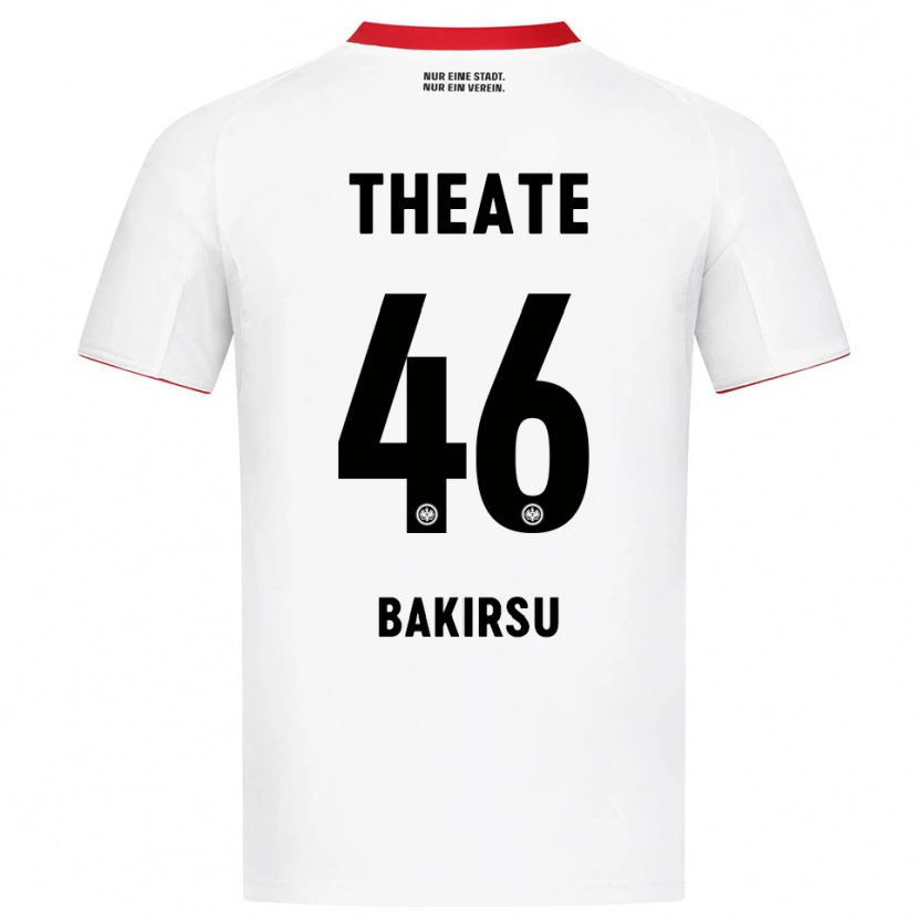 Danxen Homme Maillot Hüseyin Bakirsu #46 Blanc Rouge Tenues Extérieur 2025/26 T-Shirt