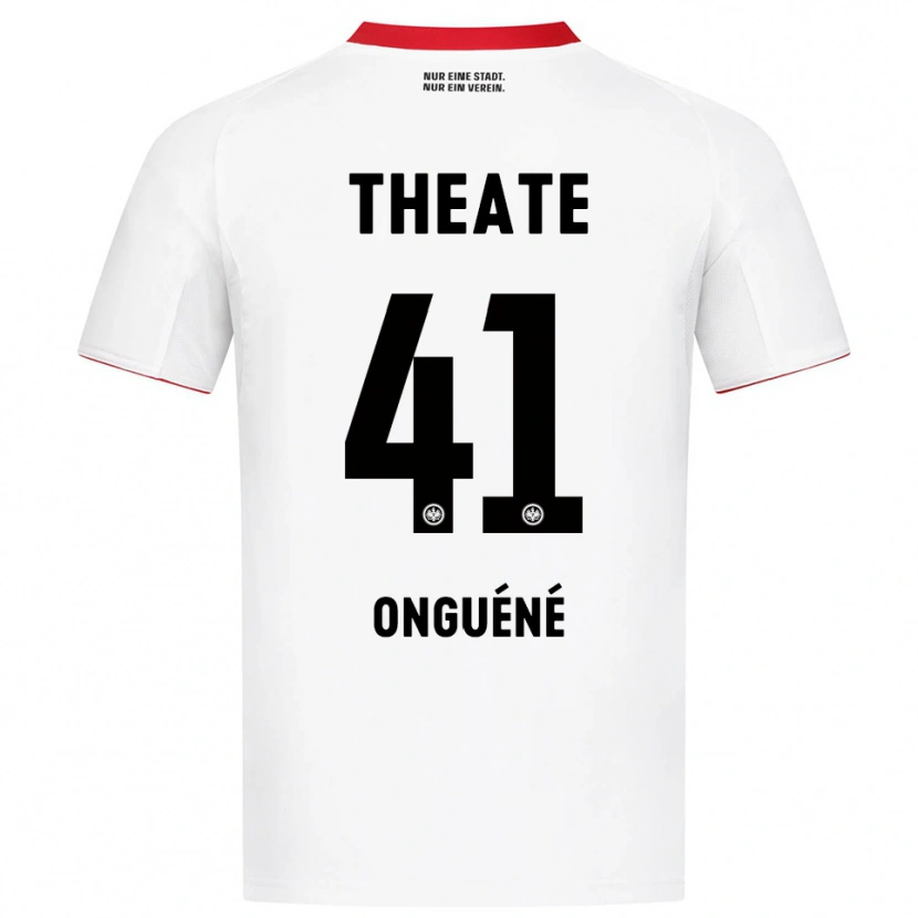 Danxen Homme Maillot Jérôme Onguéné #41 Blanc Rouge Tenues Extérieur 2025/26 T-Shirt