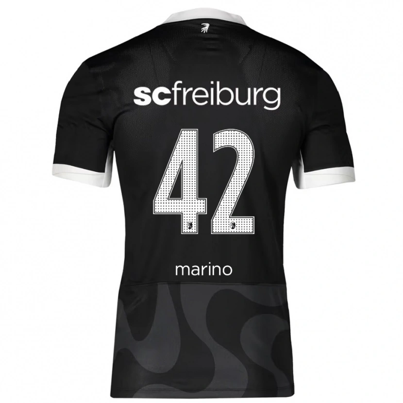 Danxen Homme Maillot Luca Marino #42 Noir Blanc Tenues Extérieur 2025/26 T-Shirt