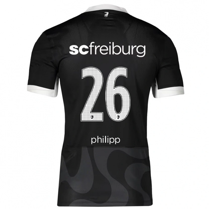 Danxen Homme Maillot Maximilian Philipp #26 Noir Blanc Tenues Extérieur 2025/26 T-Shirt