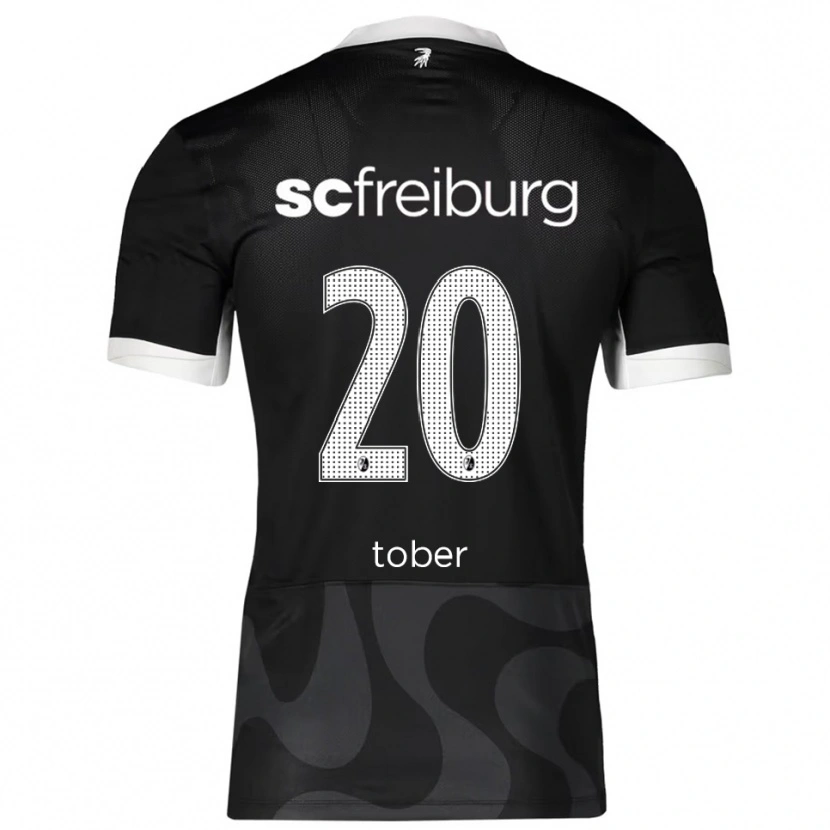 Danxen Homme Maillot Louis Tober #20 Noir Blanc Tenues Extérieur 2025/26 T-Shirt