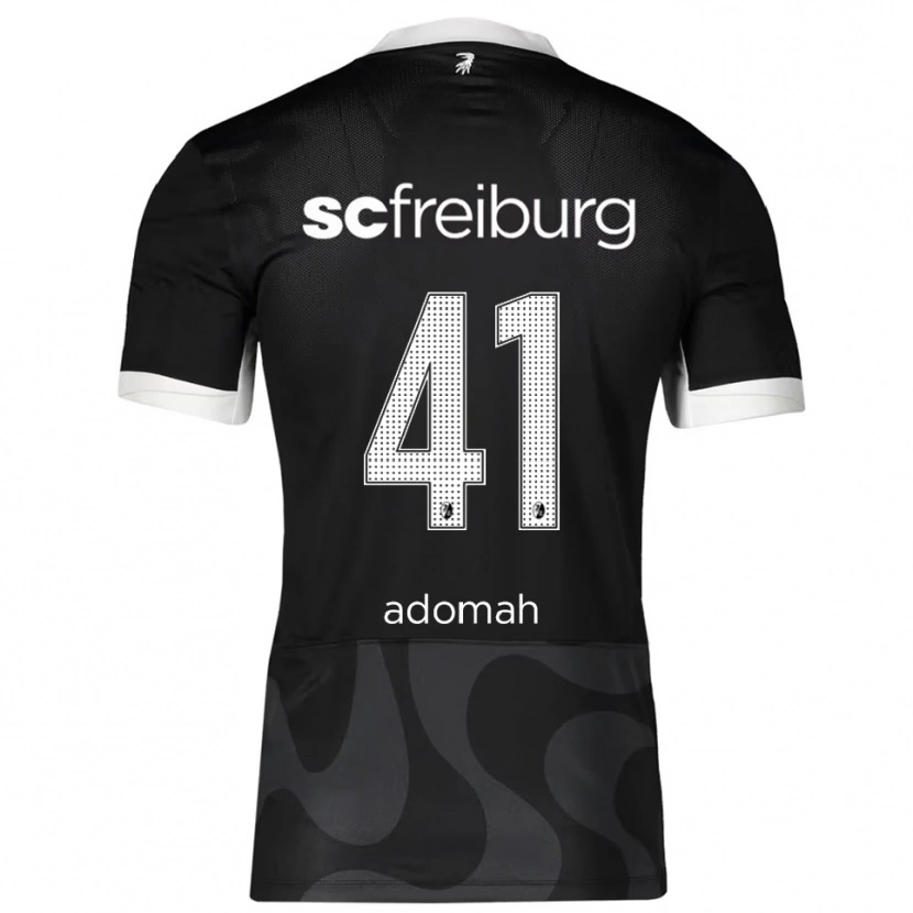 Danxen Homme Maillot Bismark Adomah #41 Noir Blanc Tenues Extérieur 2025/26 T-Shirt
