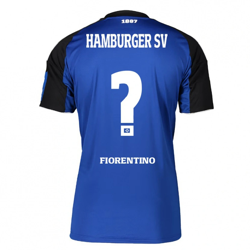 Danxen Homme Maillot Gianluca Fiorentino #0 Bleu Noir Tenues Extérieur 2025/26 T-Shirt
