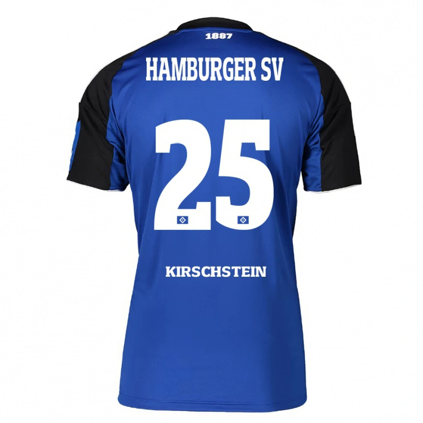Danxen Homme Maillot Merle Kirschstein #25 Bleu Noir Tenues Extérieur 2025/26 T-Shirt