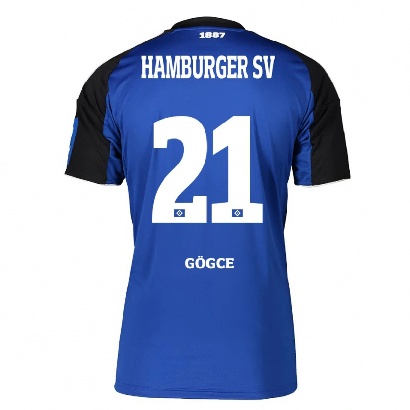 Danxen Homme Maillot Keyhan Gögce #21 Bleu Noir Tenues Extérieur 2025/26 T-Shirt
