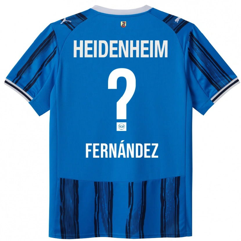 Danxen Homme Maillot Leon Fernandez #0 Bleu Marine Tenues Extérieur 2025/26 T-Shirt