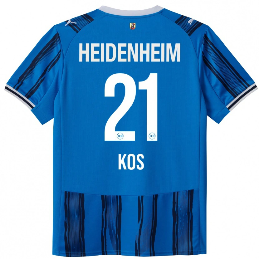 Danxen Homme Maillot Maximilian Kos #21 Bleu Marine Tenues Extérieur 2025/26 T-Shirt