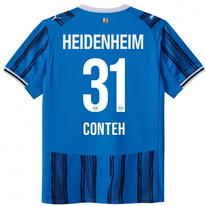 Danxen Homme Maillot Sirlord Conteh #31 Bleu Marine Tenues Extérieur 2025/26 T-Shirt