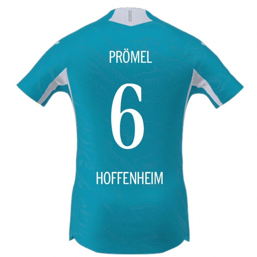 Danxen Homme Maillot Grischa Prömel #6 Bleu Ciel Tenues Extérieur 2025/26 T-Shirt