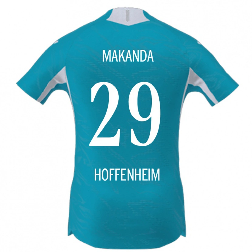Danxen Homme Maillot Blessing Makanda #29 Bleu Ciel Tenues Extérieur 2025/26 T-Shirt