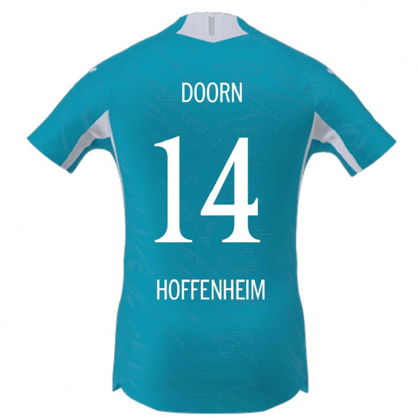 Danxen Homme Maillot Lisa Doorn #14 Bleu Ciel Tenues Extérieur 2025/26 T-Shirt