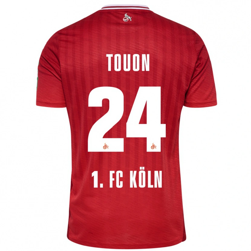 Danxen Homme Maillot Ella Touon #24 Rouge Blanc Tenues Extérieur 2025/26 T-Shirt