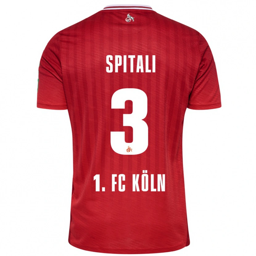 Danxen Homme Maillot San-Luca Spitali #3 Rouge Blanc Tenues Extérieur 2025/26 T-Shirt