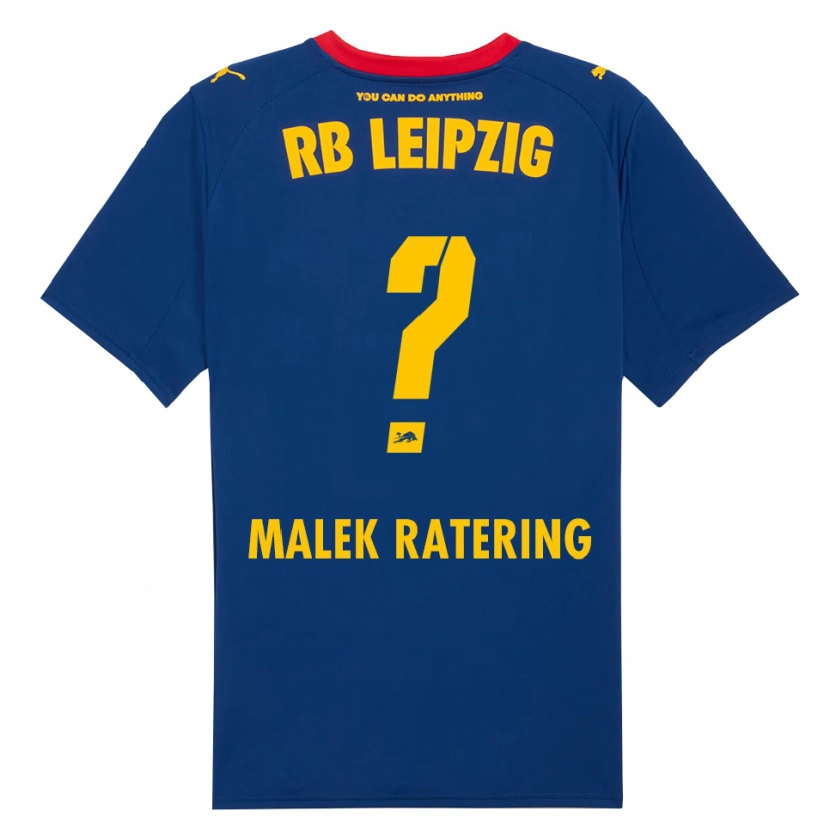 Danxen Homme Maillot Jakob Malek Ratering #0 Marine Rouge Tenues Extérieur 2025/26 T-Shirt