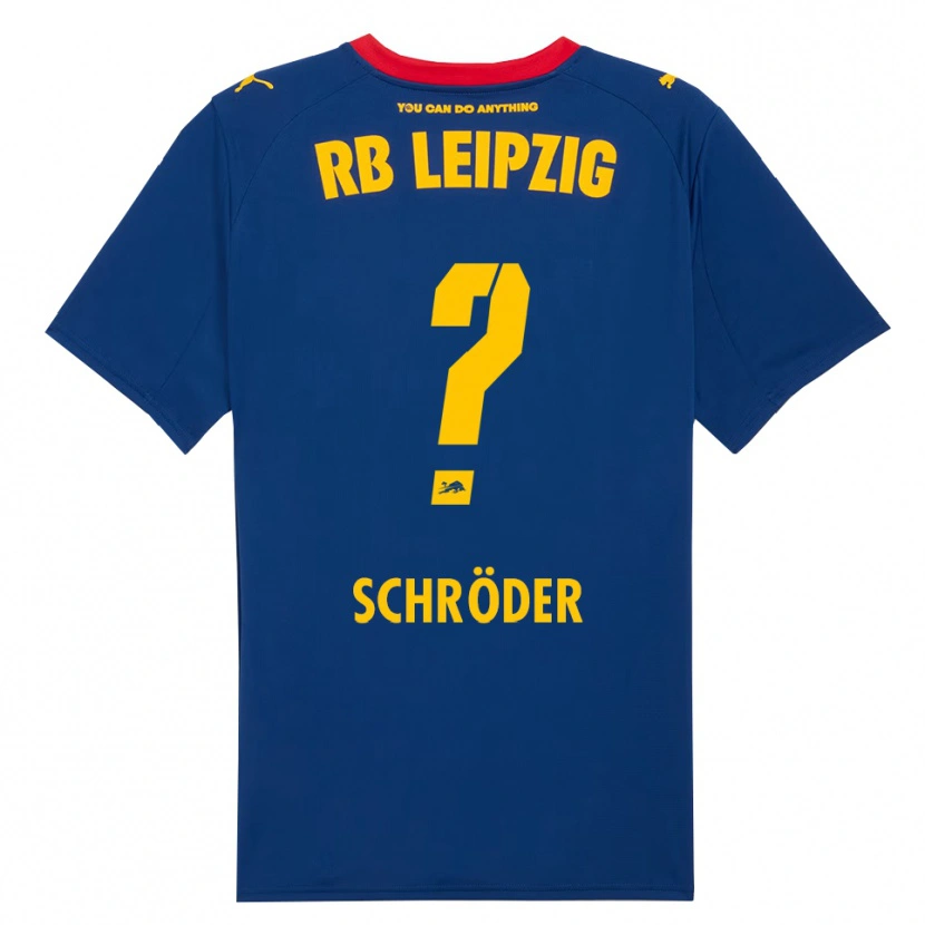 Danxen Homme Maillot Levin Schröder #0 Marine Rouge Tenues Extérieur 2025/26 T-Shirt