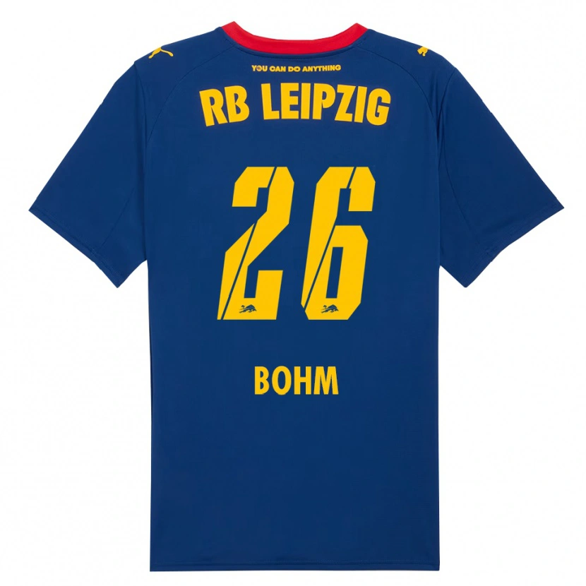Danxen Homme Maillot Pepe Böhm #26 Marine Rouge Tenues Extérieur 2025/26 T-Shirt