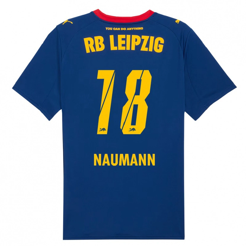Danxen Homme Maillot Carlos Naumann #18 Marine Rouge Tenues Extérieur 2025/26 T-Shirt