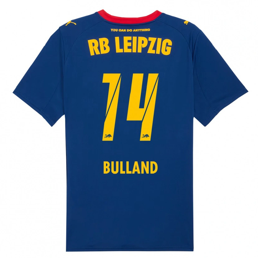 Danxen Homme Maillot Anton Bulland #14 Marine Rouge Tenues Extérieur 2025/26 T-Shirt