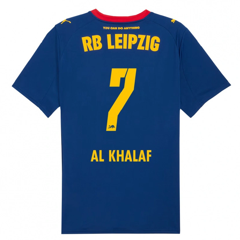 Danxen Homme Maillot Abdul Al Khalaf #7 Marine Rouge Tenues Extérieur 2025/26 T-Shirt
