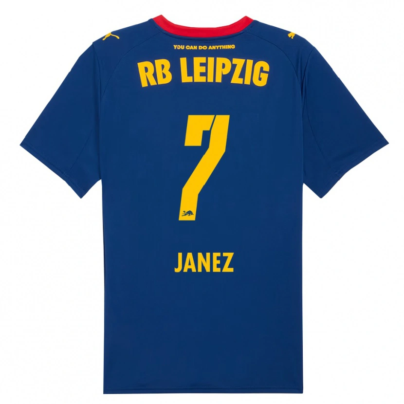 Danxen Homme Maillot Korina Lara Janež #7 Marine Rouge Tenues Extérieur 2025/26 T-Shirt