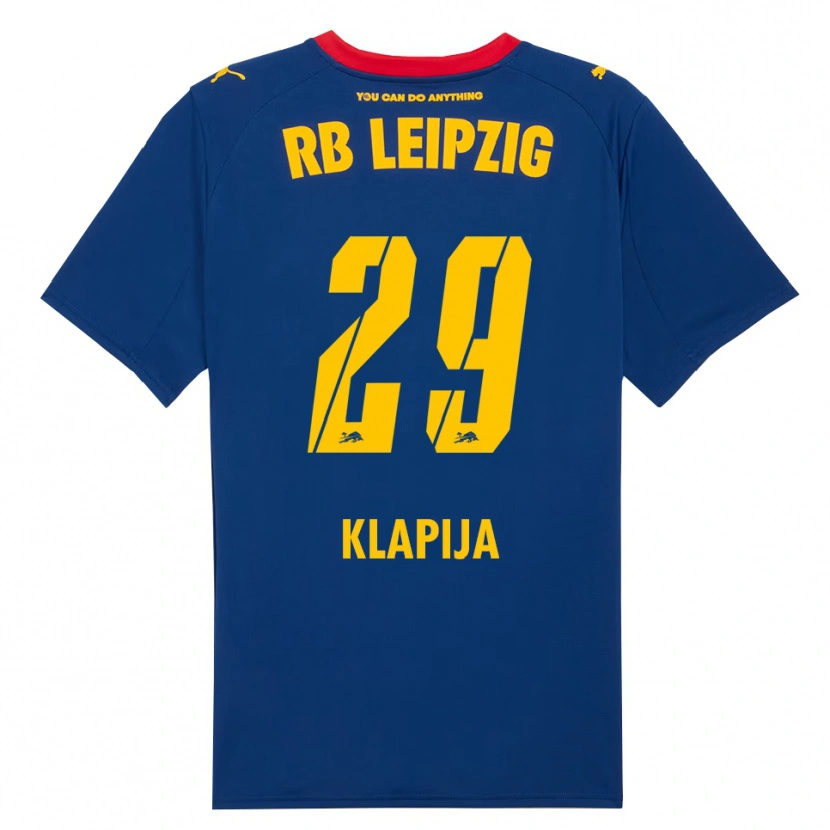 Danxen Homme Maillot Din Klapija #29 Marine Rouge Tenues Extérieur 2025/26 T-Shirt