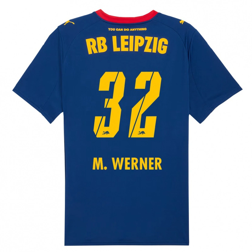 Danxen Homme Maillot Mia Werner #32 Marine Rouge Tenues Extérieur 2025/26 T-Shirt
