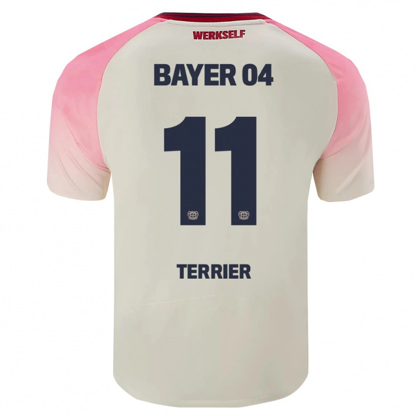Danxen Homme Maillot Martin Terrier #11 Rose Blanc Cassé Tenues Extérieur 2025/26 T-Shirt