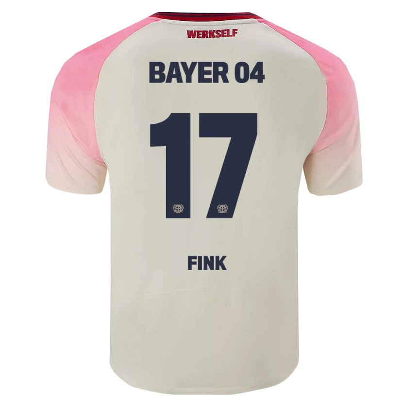 Danxen Homme Maillot Felix Fink #17 Rose Blanc Cassé Tenues Extérieur 2025/26 T-Shirt