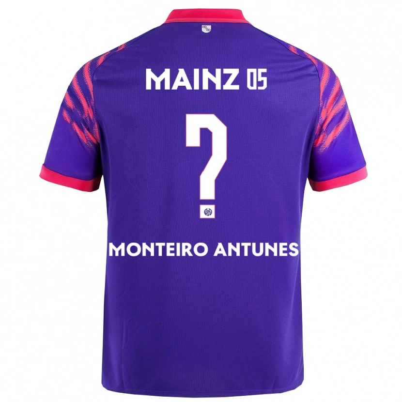 Danxen Homme Maillot Rafael Monteiro Antunes #0 Marine Rose Tenues Extérieur 2025/26 T-Shirt