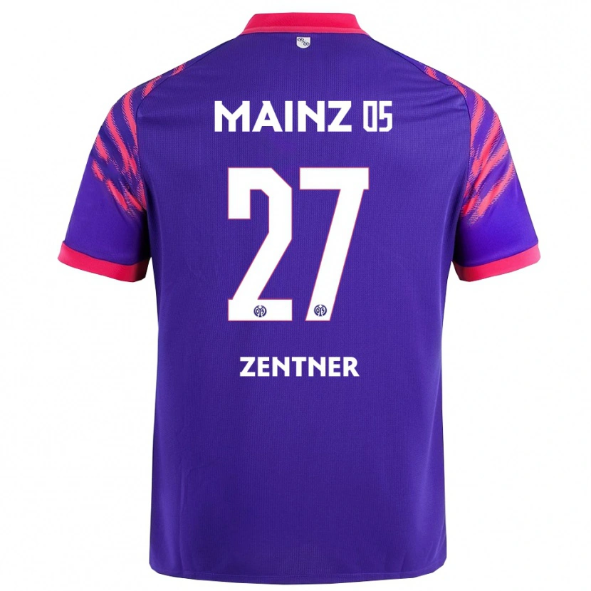 Danxen Homme Maillot Robin Zentner #27 Marine Rose Tenues Extérieur 2025/26 T-Shirt
