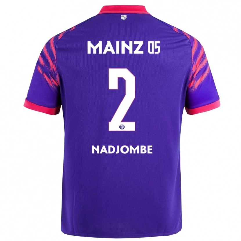 Danxen Homme Maillot Jean-Marie Nadjombe #2 Marine Rose Tenues Extérieur 2025/26 T-Shirt