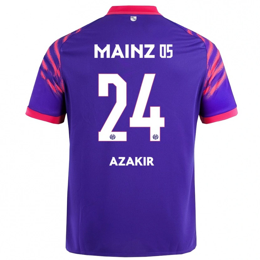 Danxen Homme Maillot Dennis Azakir #24 Marine Rose Tenues Extérieur 2025/26 T-Shirt