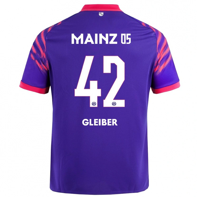 Danxen Homme Maillot Daniel Gleiber #42 Marine Rose Tenues Extérieur 2025/26 T-Shirt