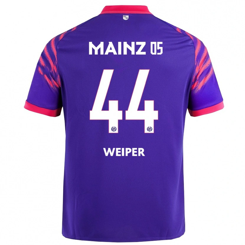 Danxen Homme Maillot Nelson Weiper #44 Marine Rose Tenues Extérieur 2025/26 T-Shirt