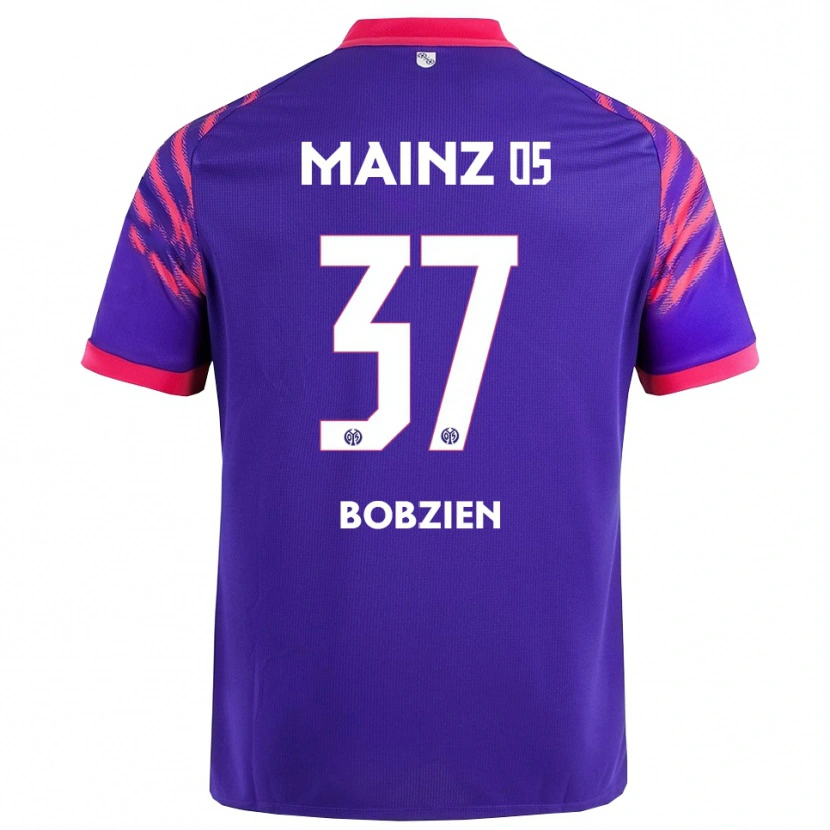 Danxen Homme Maillot Ben Bobzien #37 Marine Rose Tenues Extérieur 2025/26 T-Shirt